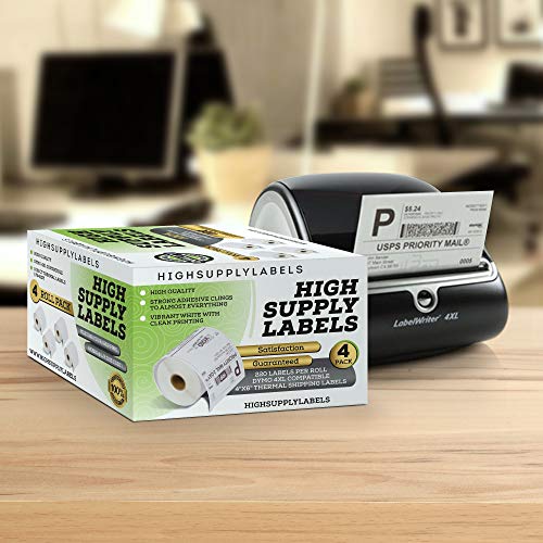 Dymo 4XL Labels (4 Pack) Compatible 1744907 4x6 Dymo Labels | Dymo 4x6 Labels | Dymo Labels 4x6 | Dymo 4XL Labels 4x6 | 4XL Thermal Labels | 4XL Shipping Labels | 4x6 4XL Dymo Labels - Thumbnail 6