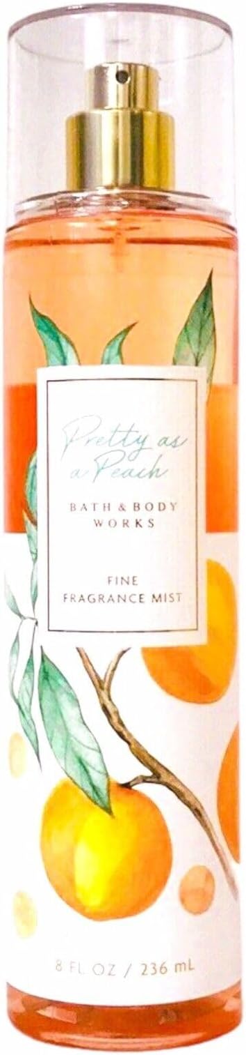 Bath & Body Works Pretty as a Peach Fragrance Mist 8 oz New