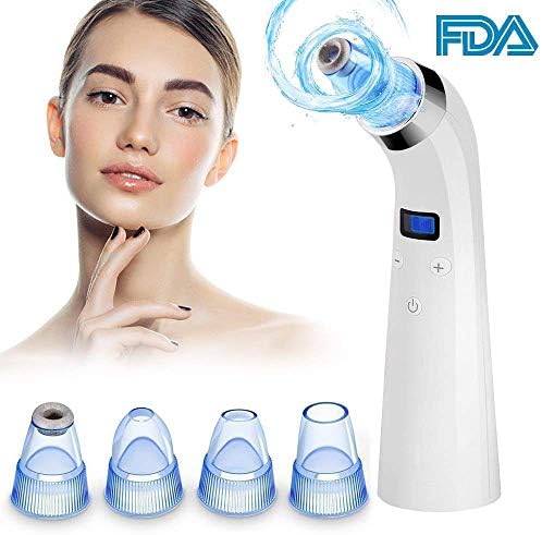 Blackhead Remover, Upgraded 4 in 1 Vacuum Suction Beauty Device, Portable Electric Pore Cleaner Extractor Tool with USB Rechargeable, Acne Treatment Comedo Removal for Nose Face Men Women
