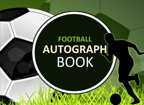 Football Autograph Book: Autograph Book for Athletes, Soccer Stars, Mystery Striker Design, Football Fan Gift