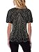 VIJIV Women's 1920s Vintage Beaded Tops Art Deco Scalloped Hem Embellished Sparkly Dressy Sequins Shirt Blouse Tunic Party Black Gold