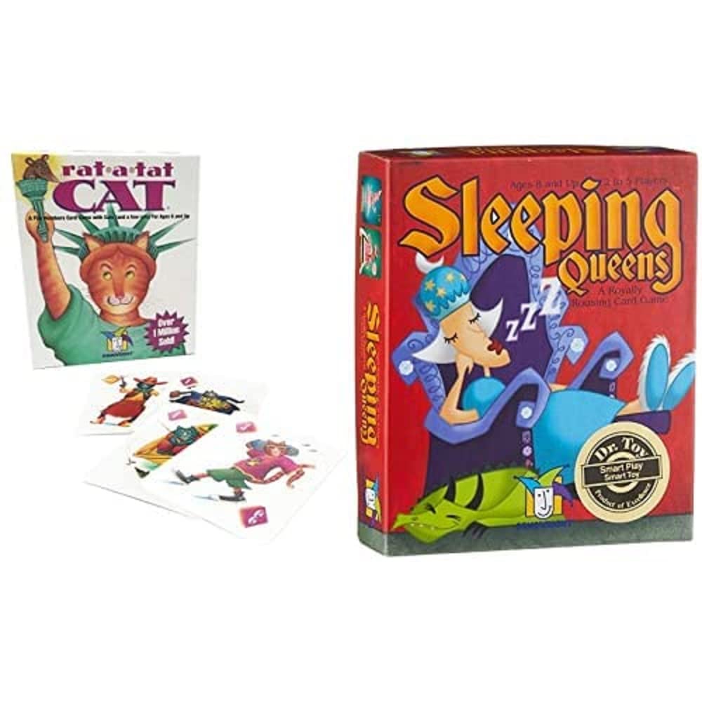 Gamewright - Sleeping Queens - Card Game & Rat-a-tat Cat Game