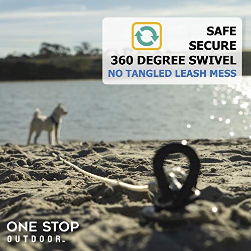 dog leash stake beach