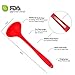 iLOME Silicone Spatula Utensil Set Heat-Resistant Non-Stick Cooking Baking Utensils with Hygienic Solid Coating Spatula Set 10 Pieces(Red)