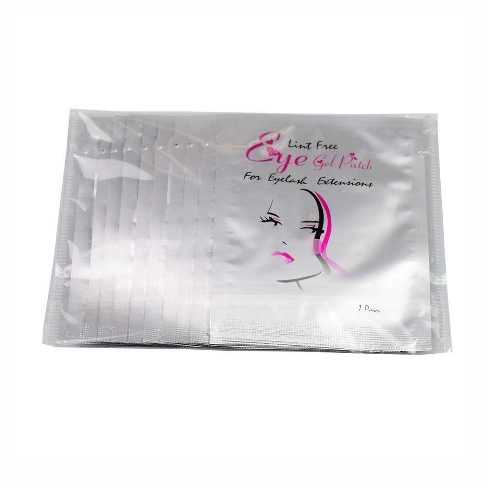 10 Pairs Eyelash Extensions Pads Under Eye Lash Gel Lint Free Patches Pad Salon Pads with Smooth Front Side and Collagen Back Side Patches For Pro