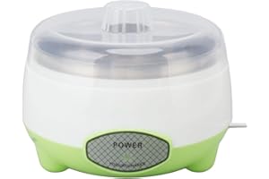 Yogurt Maker, Compact Greek Yogurt Maker Machine with Stainless Steel Container, Energy Saving 15W Automatic Ice Cream Maker 