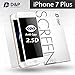 D&P Privacy Screen Protector for iPhone 7/8 Plus 2.5D Curve, 9H Tempered Glass Anti-Spy Full-Screen-Protector Case-Friendly Dry Film Front and Back Anti-Glare