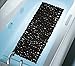 NTTR Non Slip Bath Mat Tub Mat Pebbles Bathtub Mat Anti Slip Shower Mat(Clear Black,16 W x 35 L Inches)