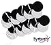 Syrtenty TENS Unit Replacement Pads - Pack of 20 Round Patches for Muscle Stimulation & Therapy, 2'' Electro Pad Set