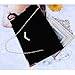 Velvet Envelope Clutch Large Evening Bag Women Bag Metal-Trim Shoulder Bag,Wedding Clutch Bag Purse (Black)
