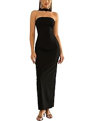 HTZMO Women Elegant Summer Bodycon Maxi Dress