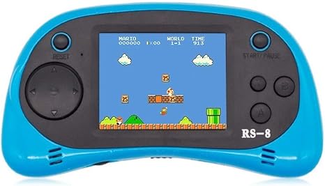 Amazon ハンドヘルドゲームコンソール 子供組み込み260クラシック 古いゲーム2 5lcdレトロアーケード ゲームtv出力誕生日プレゼント Blue 携帯ゲーム ホビー