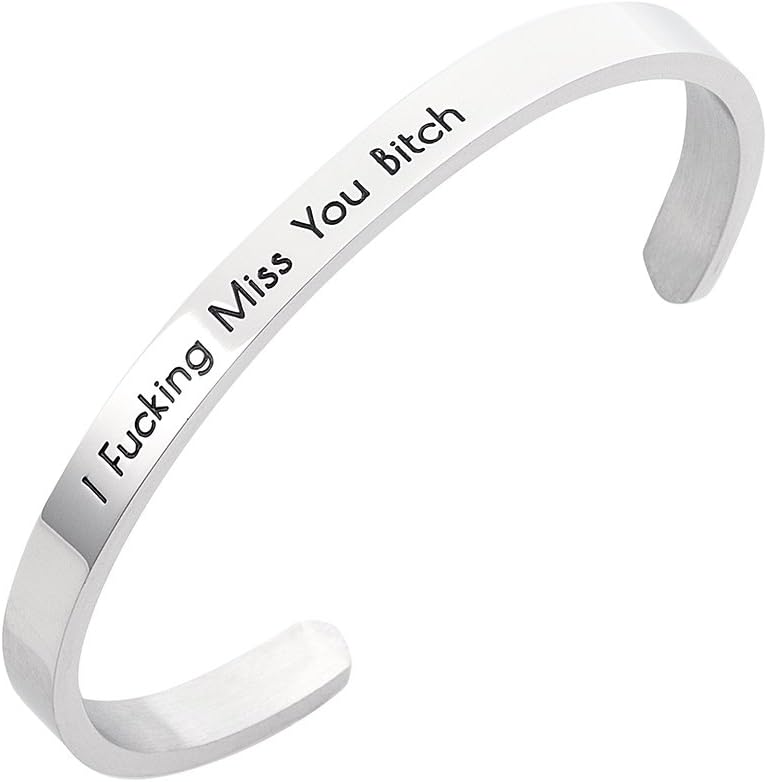 Stpower Sister Jewelry BFF Close Friends Bracelet Stainless Steel Cuff Bangle for Best Friends