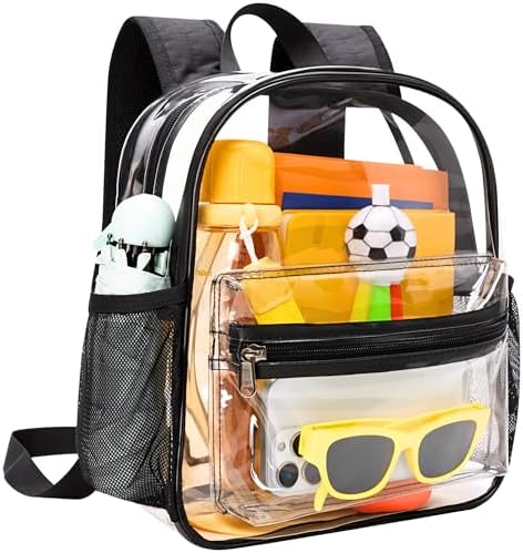 Amazon.com | emissary Clear Mini Backpack Stadium Approved, Clear Small Transparent Backpacks For School, 12x12x6 Clear Stadium Bag For Concerts Work Festival Security Travel Sporting Events | Kids' Backpacks Amazon.com | emissary Clear Mini Backpack Stadium Approved, Clear Small Transparent Backpacks For School, 12x12x6 Clear Stadium Bag For Concerts Work Festival Security Travel Sporting Events | Kids' Backpacks