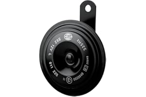 HELLA 011225871 Black 92mm 12V BX Disc Horn Kit (Universal Fit)