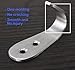 Deezio Extra Strong Stainless Steel Screw Single Hooks, Coat Hooks, Hat Hooks, Wall Hooks, Bath Towel Hook, Kitchen Hooks, Heavy Duty Wall Mount Hooks (Pack of 10)