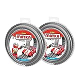 Mayka Toy Block Tape - 2 Stud - Grey - 6 Feet - 2 Pack (Compatible with Lego)