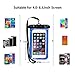 FECEDY Waterproof Cell Phone Pouch,6 Pack Universal Water Proof Dry Bag Case with Neck Lanyard for iPhone Samsung Galaxy,up to 7.5