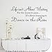 Wall Sticker,IEason Clearance Sale! Life Isn't About Waiting Wall Stickers Quote Dancing in rain Wall Decal Words