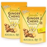 Prince of Peace Ginger Chews With Lemon, 4 oz. Candied Ginger Lemon Candy - 2 Pack