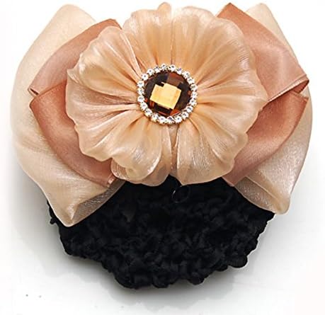 The Korean version of the flower hair net rope headdress Hair jewelry-A