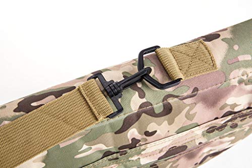 Mlida Rifle Bag Outdoor Tactical Carbine Cases Long Gun Case Bag for Hunting Shooting Range Sports Storage and Transport (CP, 1.2)