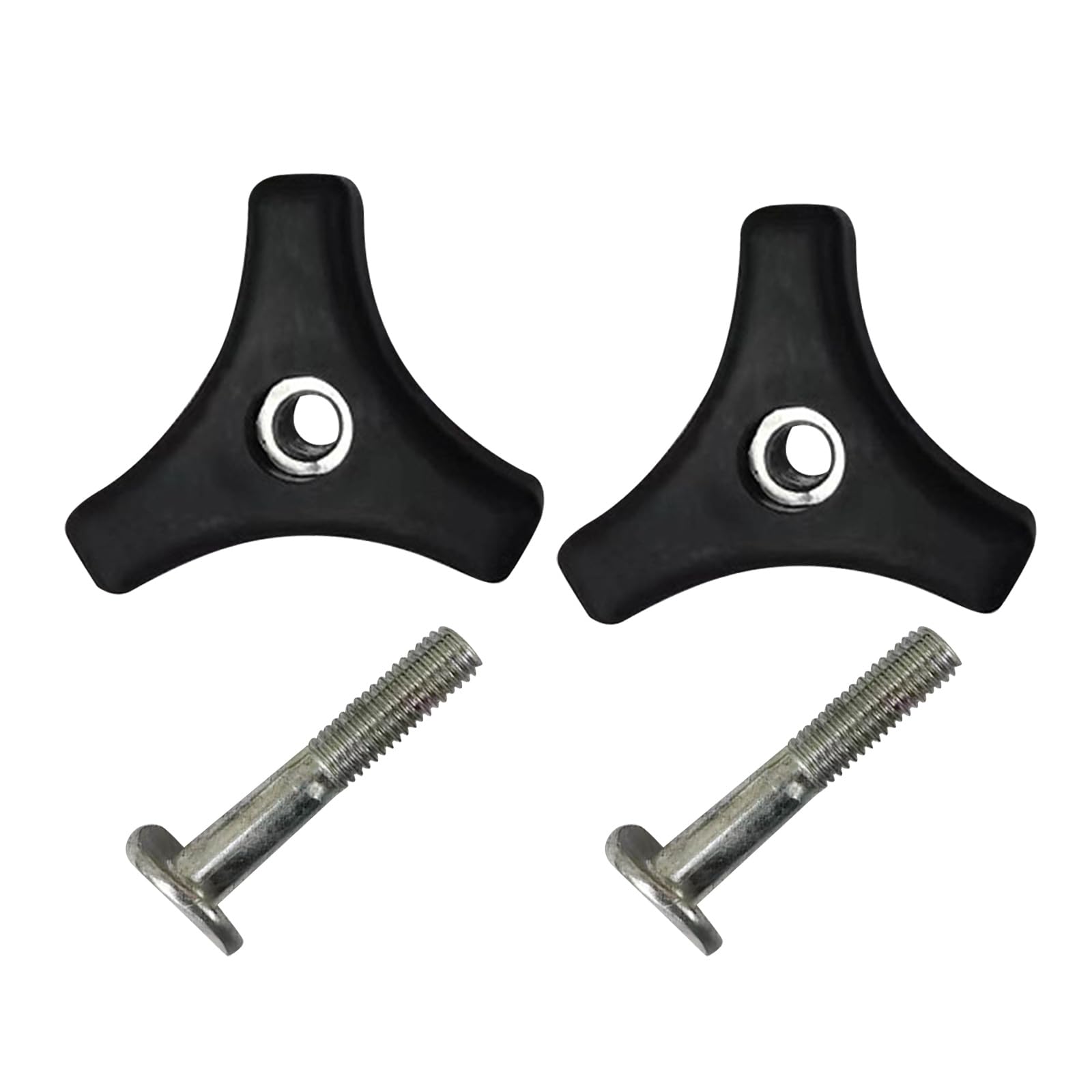 Photo 1 of RUIFUU 2 Sets Lawn Mower Handle Bolts, Triangle Handle Knob Nut Screw Bolt for Most Lawn Machine, Lawn Mower Handle Hand Fixing Nut