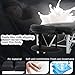 Massage Table Massage Bed Spa Bed 73 Inch Aluminium Massage Table W/Face Cradle Carry Case Height Adjustable 2 Fold Portable Facial Salon Tattoo Bed