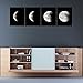 Wieco Art Moon Large Modern Giclee Canvas Prints Artwork Abstract Space Pictures Paintings on Stretched and Framed Canvas Wall Art Ready to Hang for Living Room Bedroom Home Office Decorations