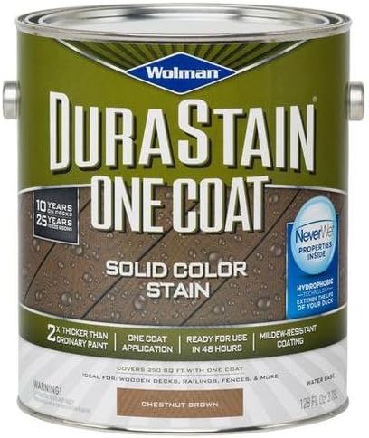 Wolman™ DuraStain® One Coat Solid Color Stain Chestnut Brown- Gallon