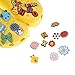 Efivs Arts 100pcs Different Shape Shoes Charms Fits for Croc Shoes & Jibbitz Wristband Bracelet Party Gifts
