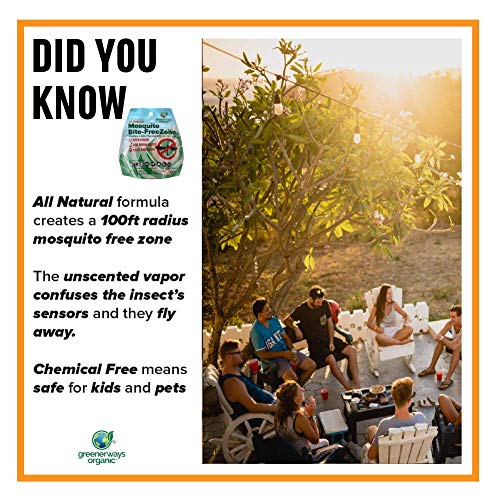 Greenerways Organic Mosquito Repellent Zone New Improved Formula