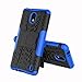 Nokia 2 Case, Linkertech [Shockproof] Tough Rugged Dual Layer Protector Hybrid Case Cover with Kickstand for Nokia 2 (Blue)