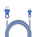 Creazy Universal Micro USB Charger Cable Charging Cord For Android Phone (Blue) primary