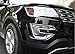 ABS Chrome Car Front Fog Light Lamp Cover Trim Trims Fit For Ford Explorer 2015 2016 2017
