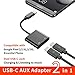USB C Headphone and Charge Adapter,Wingstek Dual Type-C Digital Audio Earphone Converter,Compatible with Google Pixel 2/2XL/3/3XL,iPad Pro2018,Samsung Galaxy s10/note 10 + Plus,Essential Phone-Blackthumb 1