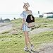 Girls School Backpack Striped Canvas Backpack High School Bag Women Casual College Laptop Backpack Coin Purse Blue