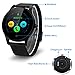 Excelvan K88H Bluetooth Smart Watch Fitness Tracker (Pedometer, Heart Rate Monitor, Call/SMS Reminder, Sleep Monitorfor Android IPhone), Black