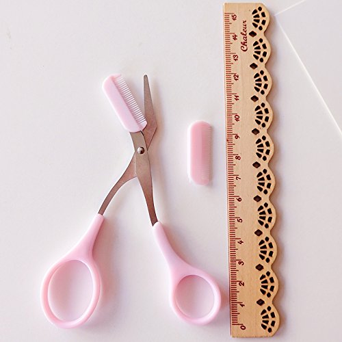 Women Eyebrow blade Trimmer Comb Eyelash Hair Scissors Cutter Remover blade Makeup Tool
