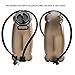 BONLEX Hydration Bladder for Hydration Pack 100Oz/3-L Military Quality Water Reservoir Wide-Opening Tastefree BPA Free for Traveling,Hiking Camping (Coffee Color)