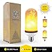 [Upgraded] LED Flame Effect Light Bulb, Upside Down Flickering LED Flame Bulb, E26 Edison Base, Decorative Flame Light Bulbs for Indoor Outdoor Vintage Atmosphere Lighting, Holiday Party, Home Decor