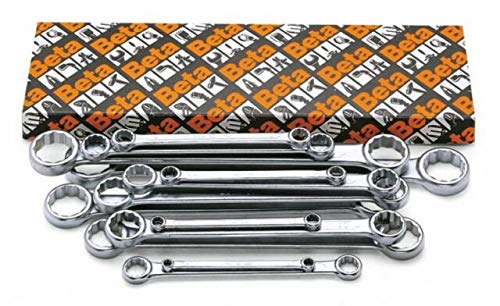 Beta 950177 Model 95 /S8 Set of 8 Double Ended Flat Ring Spanner