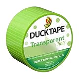 Duck Brand 241425 Single Roll Transparent Tints Duct Tape, 1.88