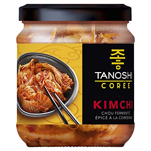 Tanoshi Kimchi fermentierter würziger Kohl, 330 g Glas