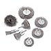 Aivoxe 8Pcs Stainless Steel Crimped Wire Brush Kit for Drill with 1/4