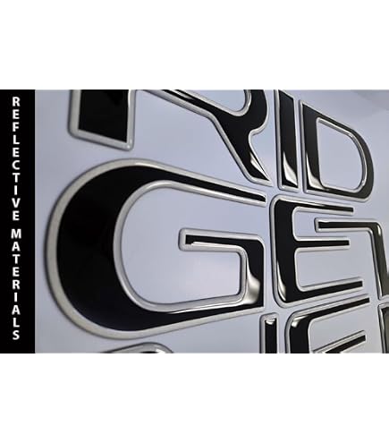 RAISED TAILGATE LETTERS for RIDGELINE 2024 2025 GLOSSY BLACK