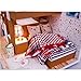 Flever Dollhouse Miniature DIY House Kit Creative Room With Furniture and Cover for Romantic Artwork Gift(Little Friends)