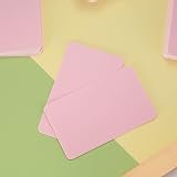 Tomoyuki 150 Pcs Pink Kraft Blank Cards 3.46x2.04 In DIY Memo Gift Tags view 3