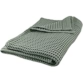 GILDEN TREE Waffle Bath Sheet Quick Dry Towel, Thin Luxury Bath Towels, Bath Sheets 40x80 Large Bath Towels, Modern Style (Sage Grey)