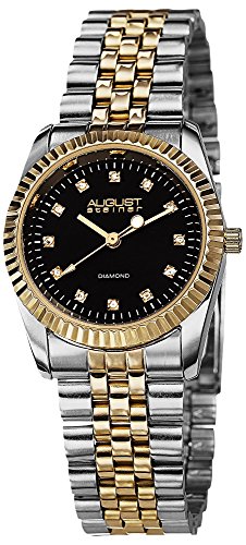 August steiner women s as8046ttg diamond accented black…